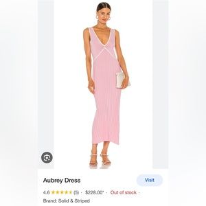 Solid & Striped pink beach dress